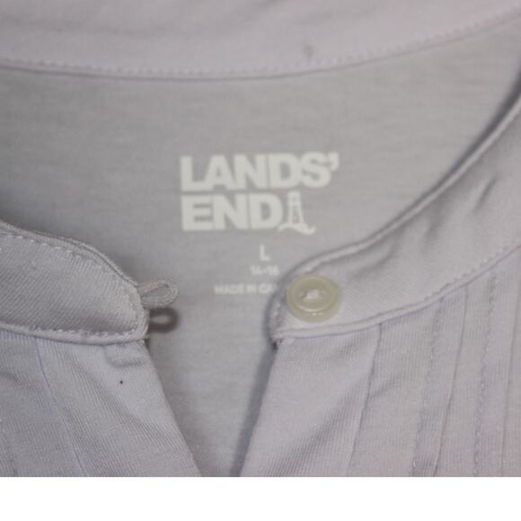 Lands' End‎ Womens Light Purple SS Blouse Size Large - Picture 3 of 5